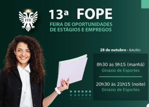 13� Fope re�ne empres�rios e estudantes nesta ter�a