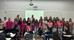 Iteanos vestiram rosa em alus�o � campanha do m�s de outubro