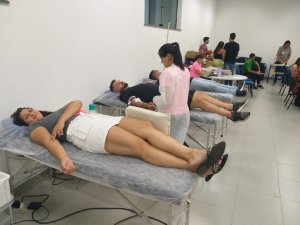 Confira cliques da primeira doa��o de sangue de 2023