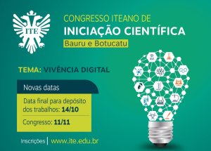 Congresso Iteano de Inicia��o Cient�fica tem novas datas