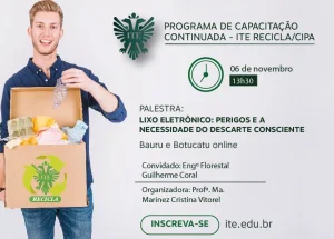 Palestra explica sobre a necessidade do descarte consciente