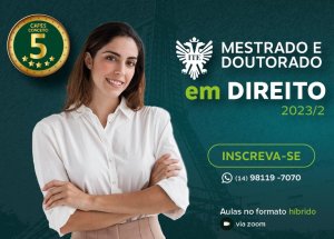 Mestrado e doutorado em Direito ITE recebem inscri��es para o segundo semestre