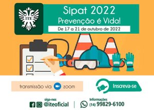 Sipat oferece ciclo de palestras de 17 a 21 de outubro