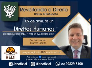S�bado: Redi falar� sobre Direitos Humanos