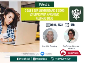 Sbado: atividade d dicas de estudos para universitrios
