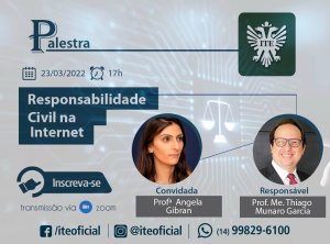 Palestra detalhar� a responsabilidade civil na internet
