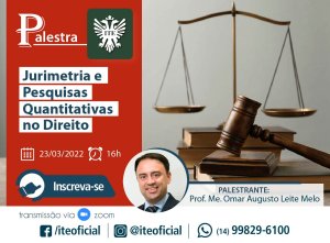 Jurimetria ser� tema de palestra