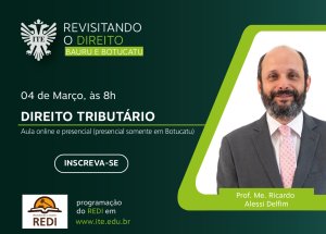 Pr�ximo Redi abordar� Direito Tribut�rio
