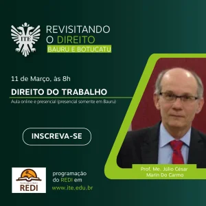 Redi: Direito do Trabalho  o destaque do prximo sbado