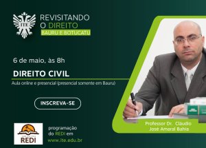 Neste s�bado tem Redi sobre Direito Civil