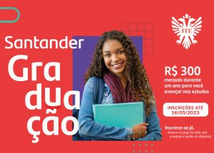 Santander abre inscri��es para 2 mil bolsas de estudo�