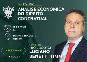 Palestra gratuita detalha o Direito Contratual nesta quinta