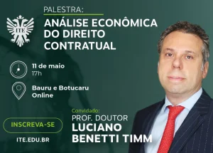 Palestra gratuita detalha o Direito Contratual nesta quinta