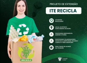 Projeto de extens�o realiza a��o em Ecoponto