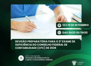 Inscri��es abertas para a revis�o preparat�ria para o 2� Exame CFC 2026