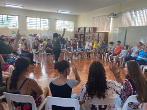 Extens�o levou alegria ao N�cleo Amizade