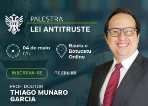 Lei Antitruste ser� tema de palestra nesta quinta-feira