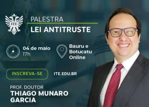 Lei Antitruste ser tema de palestra nesta quinta-feira