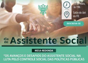 Mesa-redonda celebra o Dia do Assistente Social nesta quinta