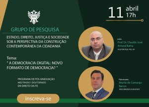 A democracia digital ser� tema de palestra nesta sexta-feira
