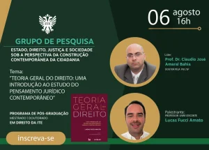 A Teoria Geral do Direito ser tema de palestra
