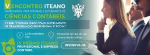 'IV Encontro Iteano de Empres�rios, Profissionais e Estudantes de Ci�ncias Cont�beis' acontece no dia 5 de novembro