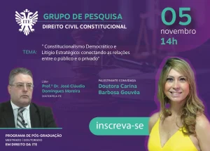 Palestra discute o Constitucionalismo Democrtico e Litgio Estratgico