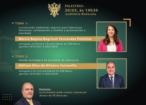 Nesta ter�a, Botucatu oferece duas palestras