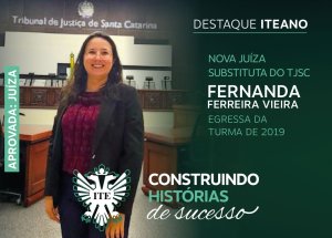 Egressa da ITE � a nova ju�za substituta do TJSC