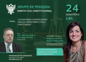 Palestra desvenda os ecossistemas contratuais no dilogo entre Direito Civil e Constituio