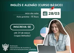 Abertas as inscries para os cursos de ingls e alemo da ITE Bauru