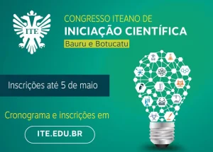 Congresso Iteano de Iniciao Cientfica recebe inscries at sexta-feira