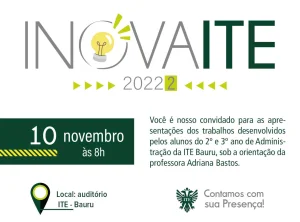 Inova ITE acontece nesta quinta-feira