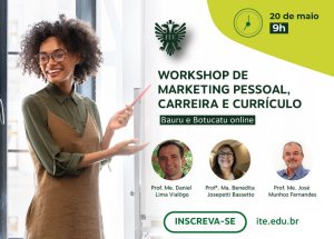 Marketing pessoal ser� tema de workshop