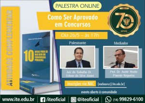 Palestra da ITE d� dicas para concurseiros