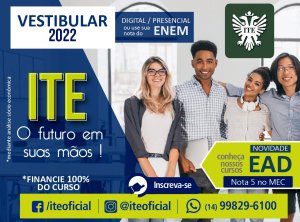 ITE abre inscri��es para o Vestibular 2022 com novidade