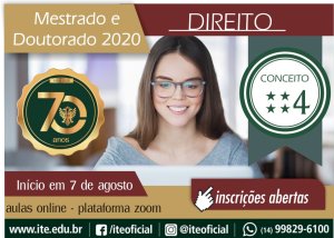 Mestrado e Doutorado em Direito: abertas as inscri��es para processos seletivos