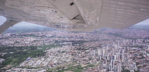 Avia��o: calouros da ITE s�o recepcionados com voos panor�micos