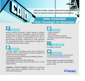 Est�gio em tecnologia da informa��o
