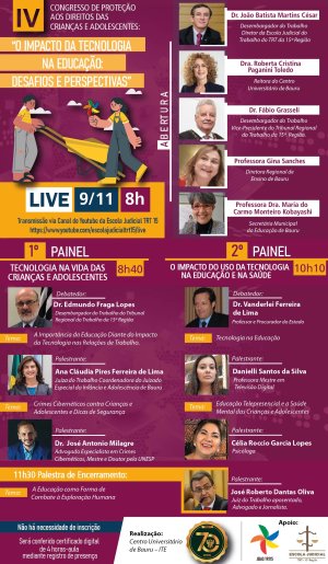 ITE realiza 'IV Congresso de Prote��o aos Direitos das Crian�as e Adolescentes'