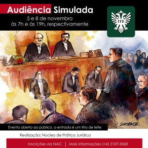 N�cleo de Pr�tica Jur�dica da ITE realiza 'audi�ncias solid�rias' nos dias 5 e 8 de novembro