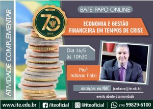 Palestra orientar� sobre gest�o financeira em tempos de crise
