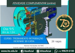 ITE oferece curso online de introdu��o ao Desenho 3D Catia