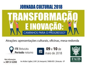 Jornada Cultural segue nesta quinta (10)