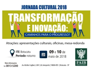 Jornada Cultural segue nesta quinta (10)
