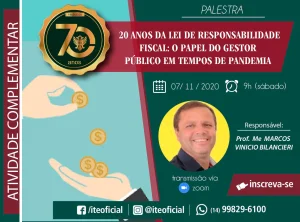 Palestra destaca a Lei de Responsabilidade Fiscal