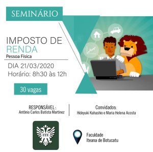 Semin�rio detalha IR Pessoa F�sica