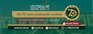 ITE abre inscri��es para o Vestibular Digital e oferece quatro novos cursos