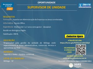 Supervisor de unidade