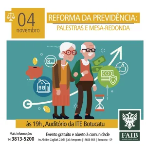 Reforma da Previdncia  alvo de palestras e mesa-redonda nesta segunda